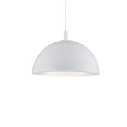 Kuzco Lighting 492332-WH/GD Pendant, Single-Lamp, White With Gold Detail