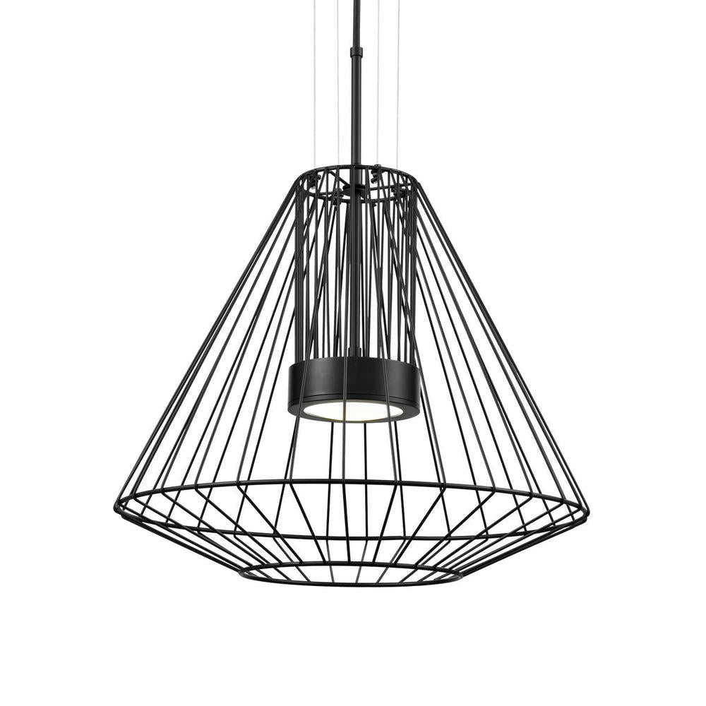 Kuzco Arctic EP68420-BK Exterior Pendant, 20-in, LED, Black