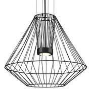 Kuzco Arctic EP68428-BK Exterior Pendant, 28-in Black LED, Damp Rated