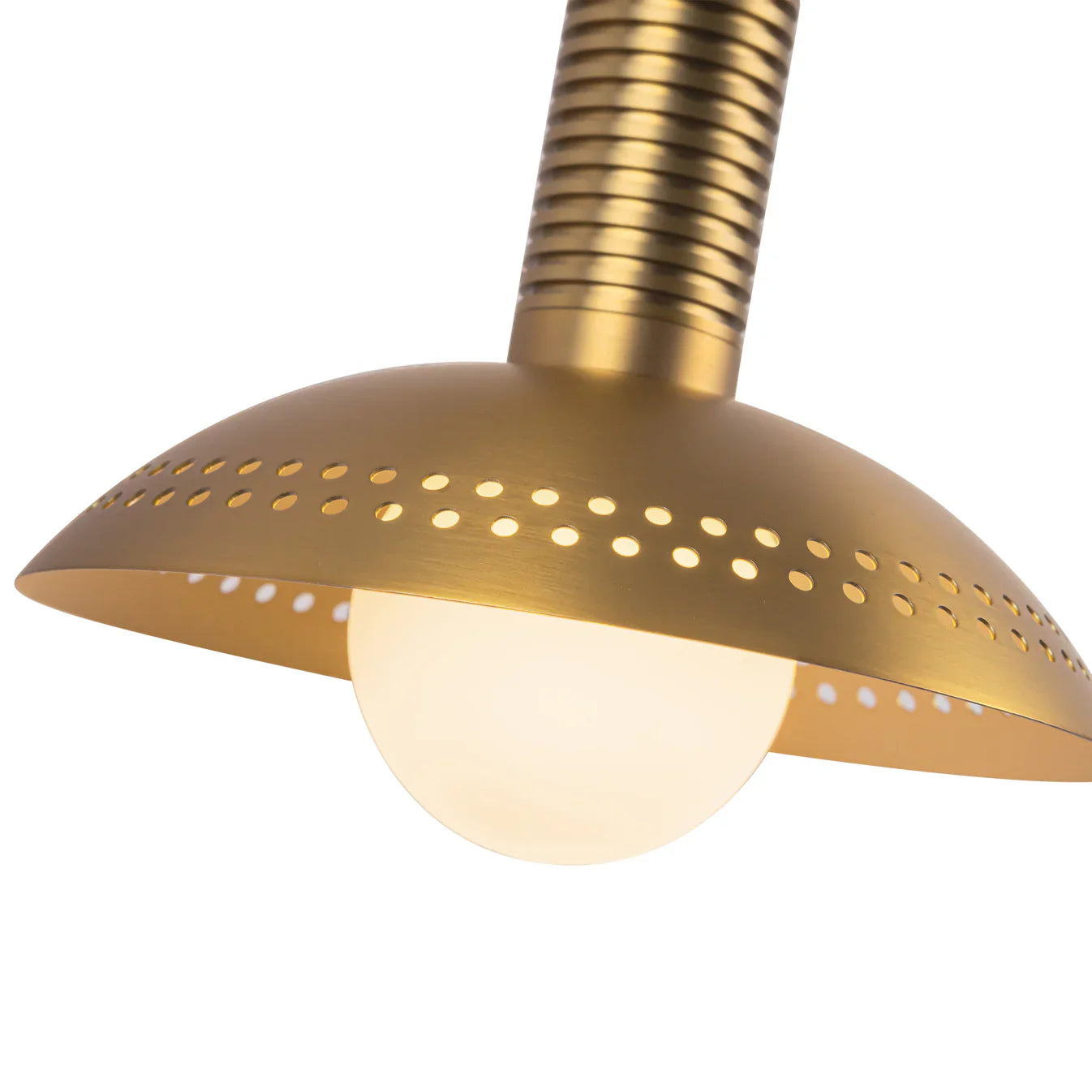 ALORA MOOD Lighting Arden WV616114BGOP-UNV Wall/Vanity Light Fixture, UL Damp Rated, Brushed Gold/Opal Glass