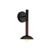 Alora Mood Lighting WV616114MBOP-UNV Wall/Vanity Light Fixture, UL Damp Rated, Matte Black/Opal Glass
