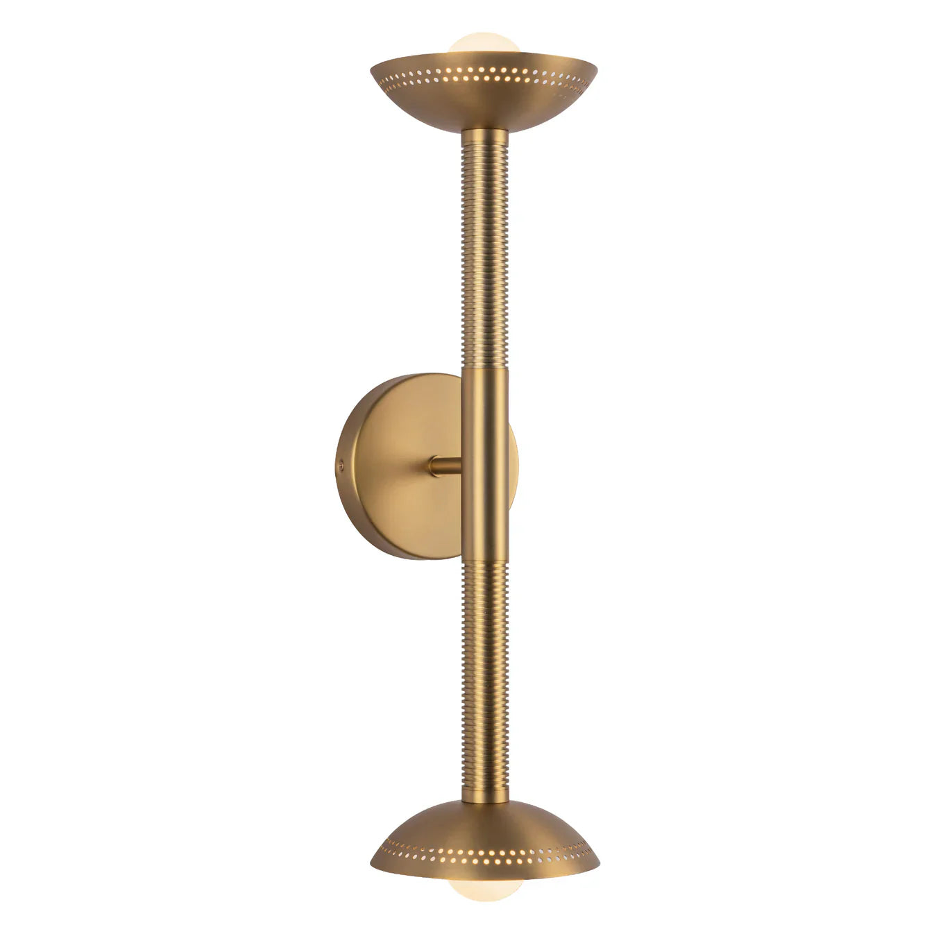 ALORA MOOD Lighting WV616223BGOP-UNV Vanity Light Fixture, UL Damp Rated, Brushed Gold/Opal Glass