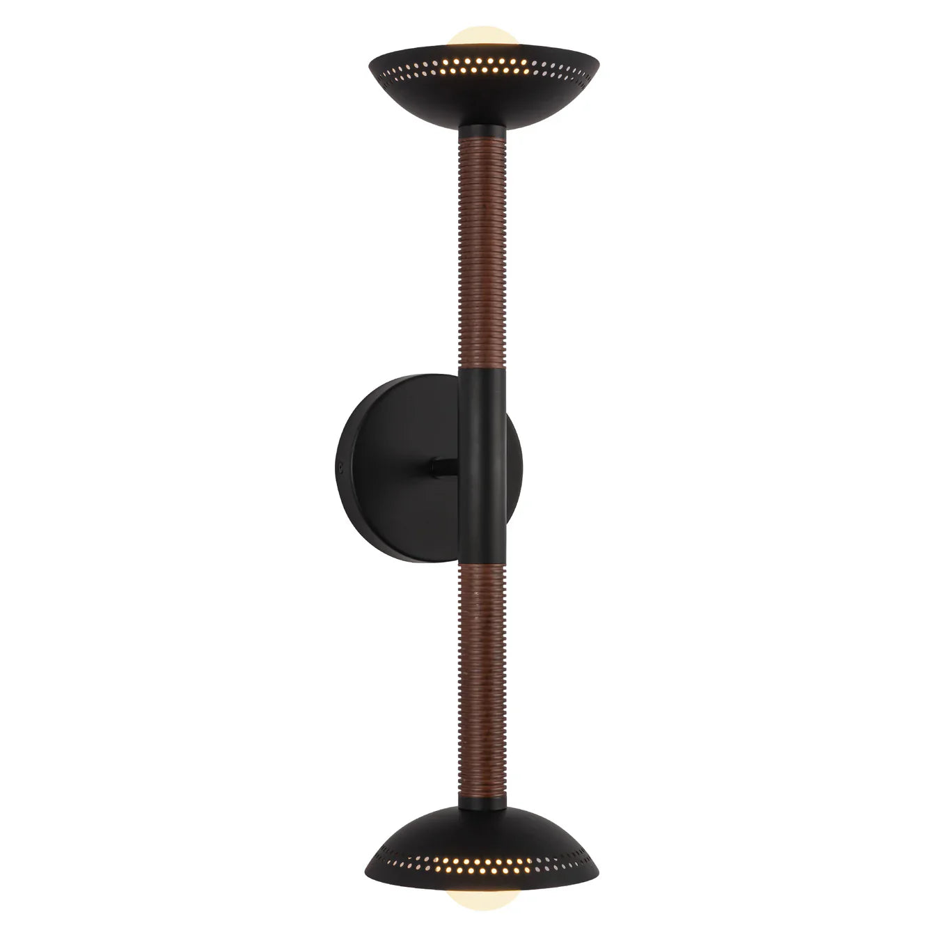 ALORA MOOD Lighting WV616223MBOP-UNV Wall/Vanity Light, UL Damp Rated, Matte Black/Opal Glass