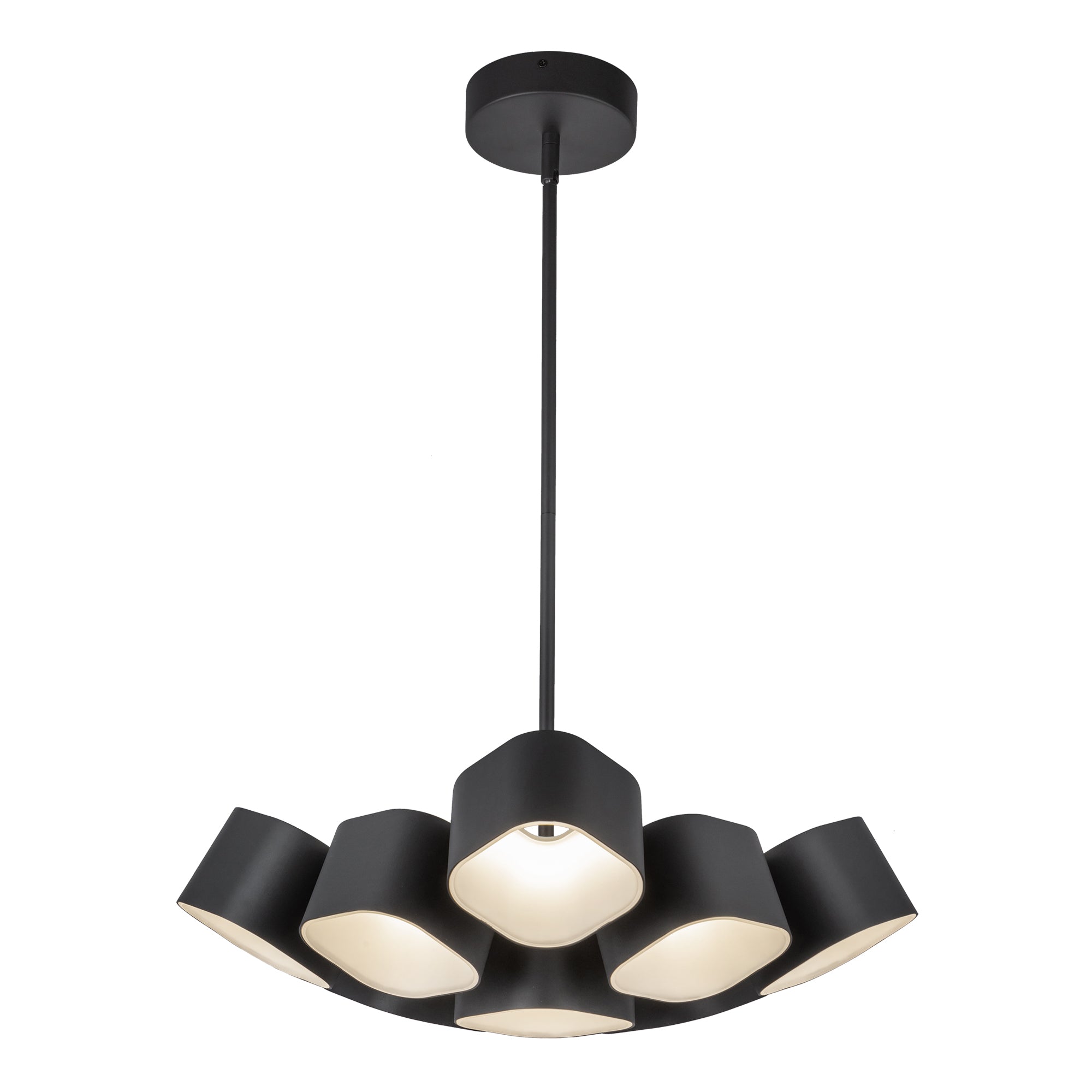 Kuzco Arena 18-in Black LED Chandelier, MPN CH73418-BK-UNV, Chandelier, 80W Watt, Black