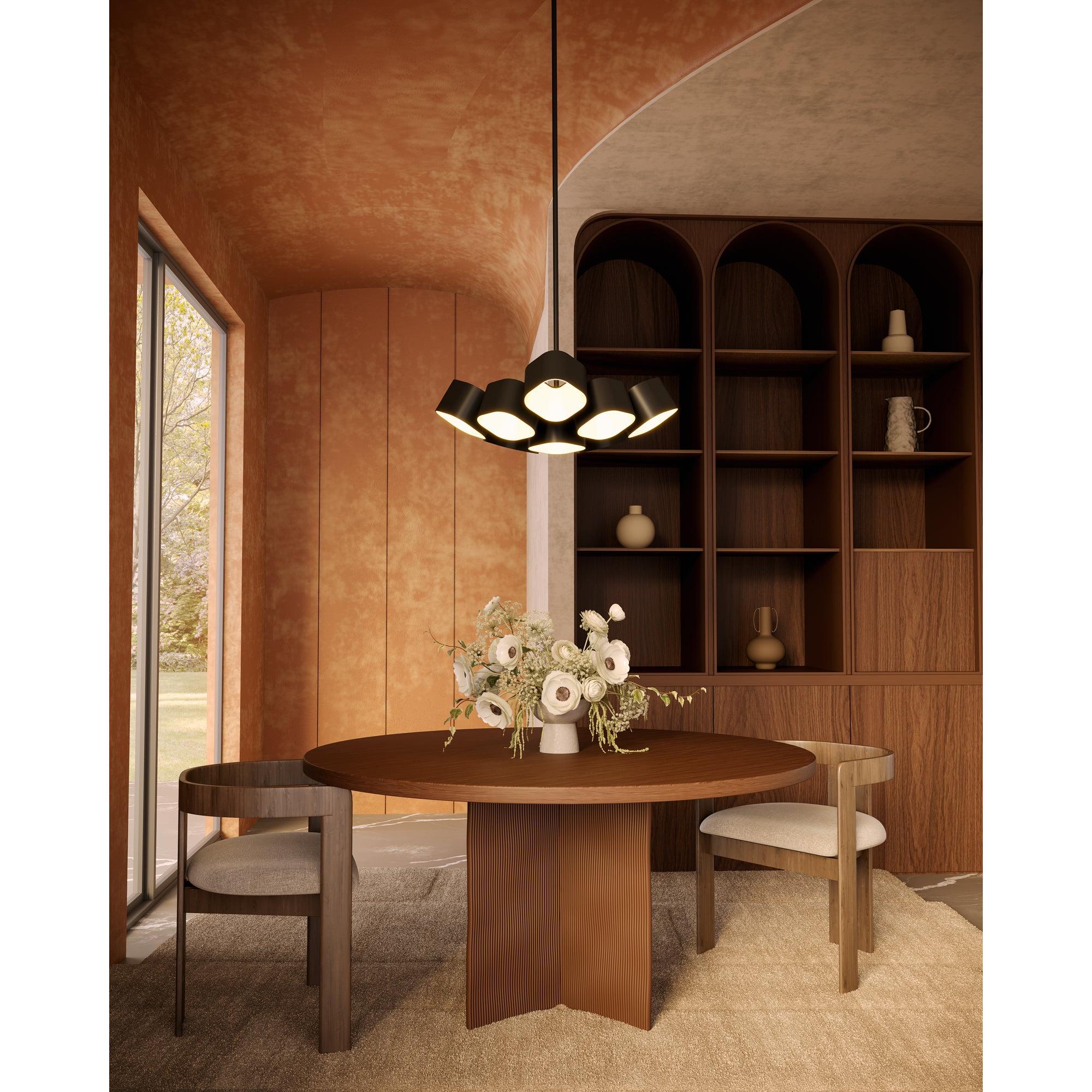 Arena 18-in Black LED Chandelier