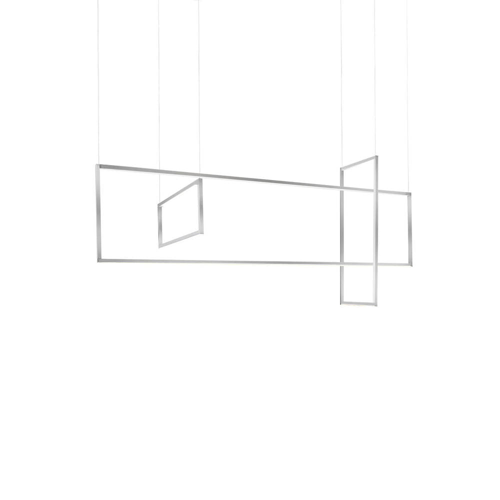 Kuzco Arkell MP28356-BN Multi Pendant, UL Damp Rated, Brushed Nickel