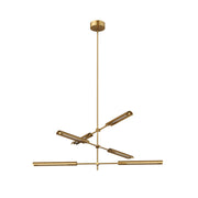 ALORA Lighting MP316406VBMS Multi Pendant, UL Damp Rated, Vintage Brass