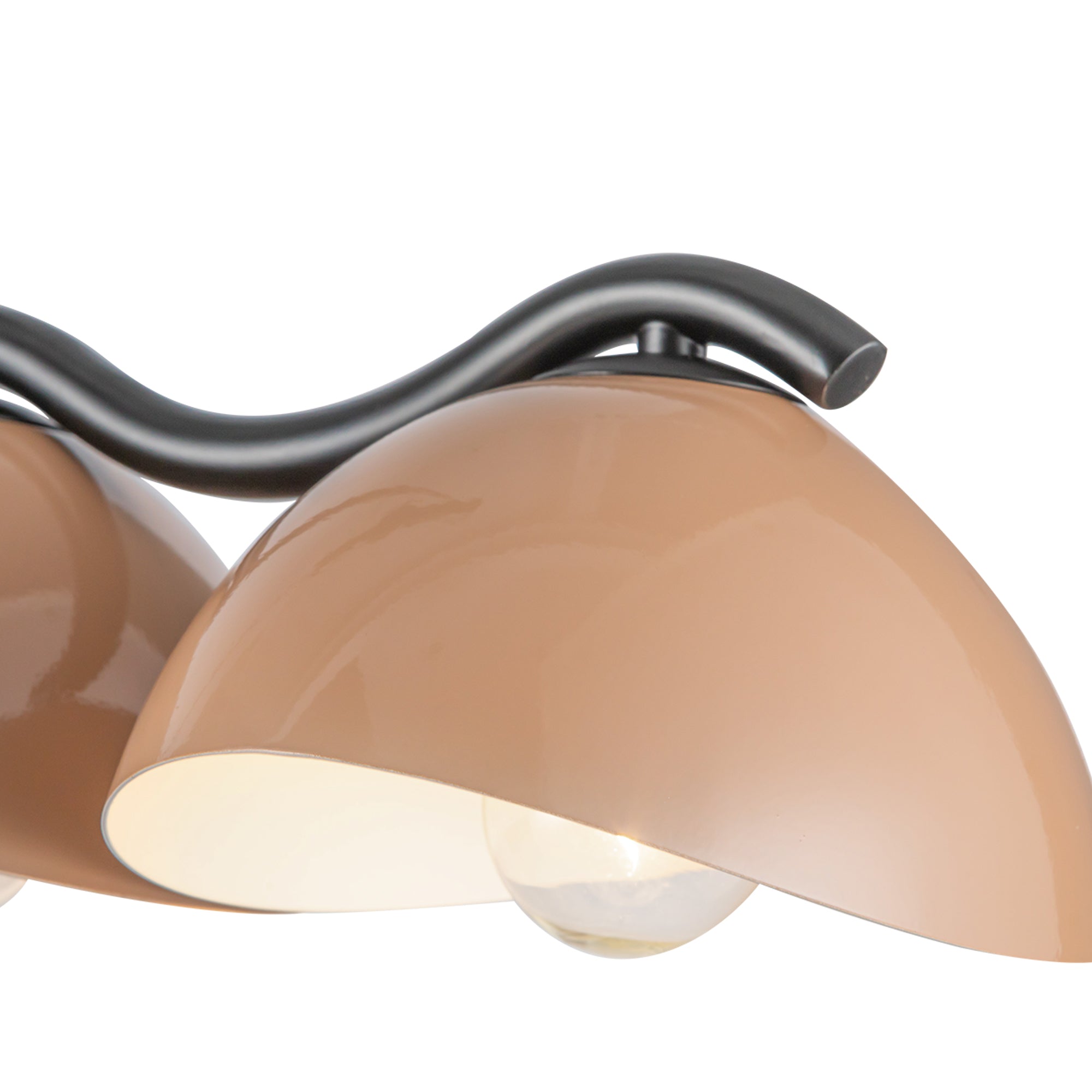 Atlas 42-in Black/Peach Socket Linear Pendant