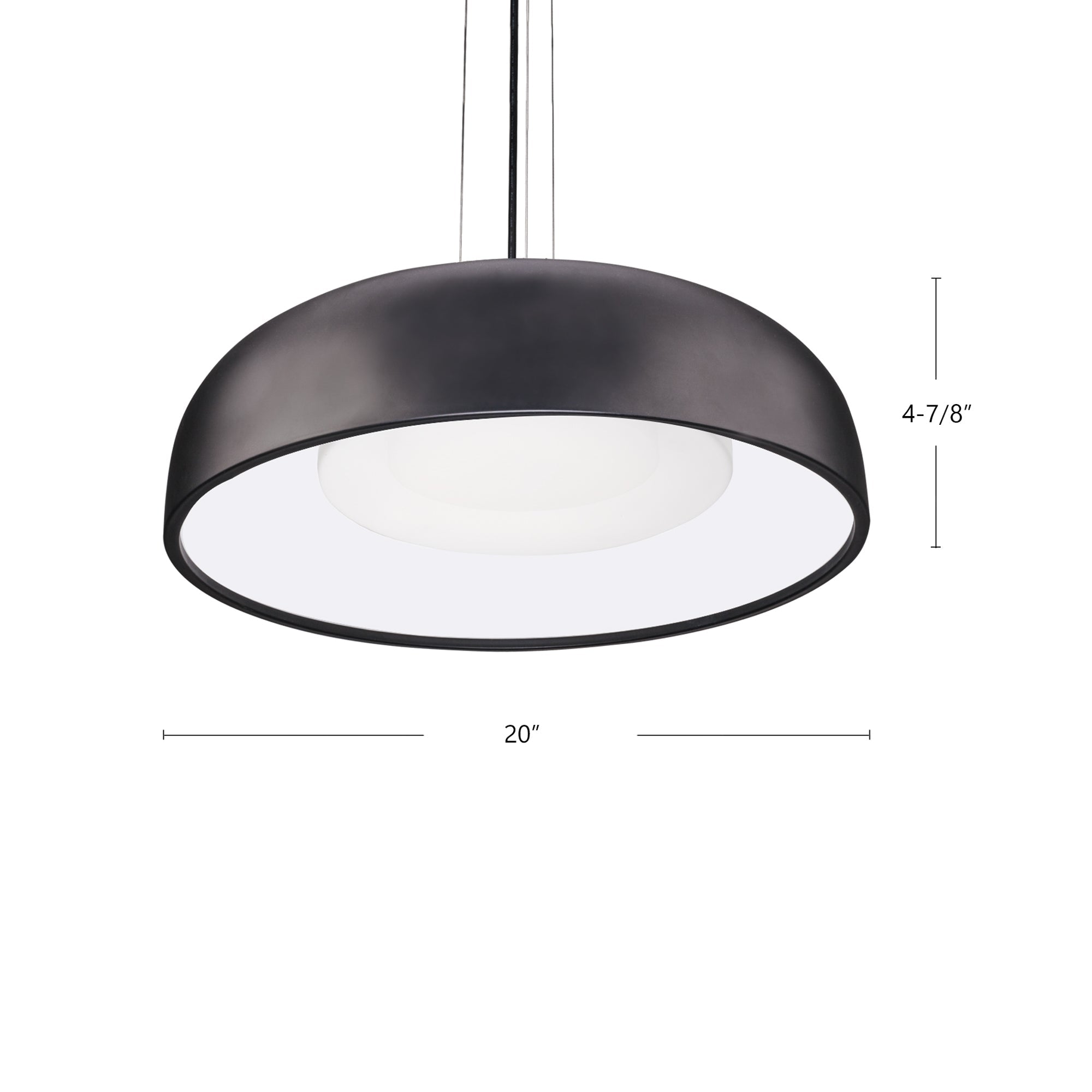 Beacon 20-in White LED Pendant