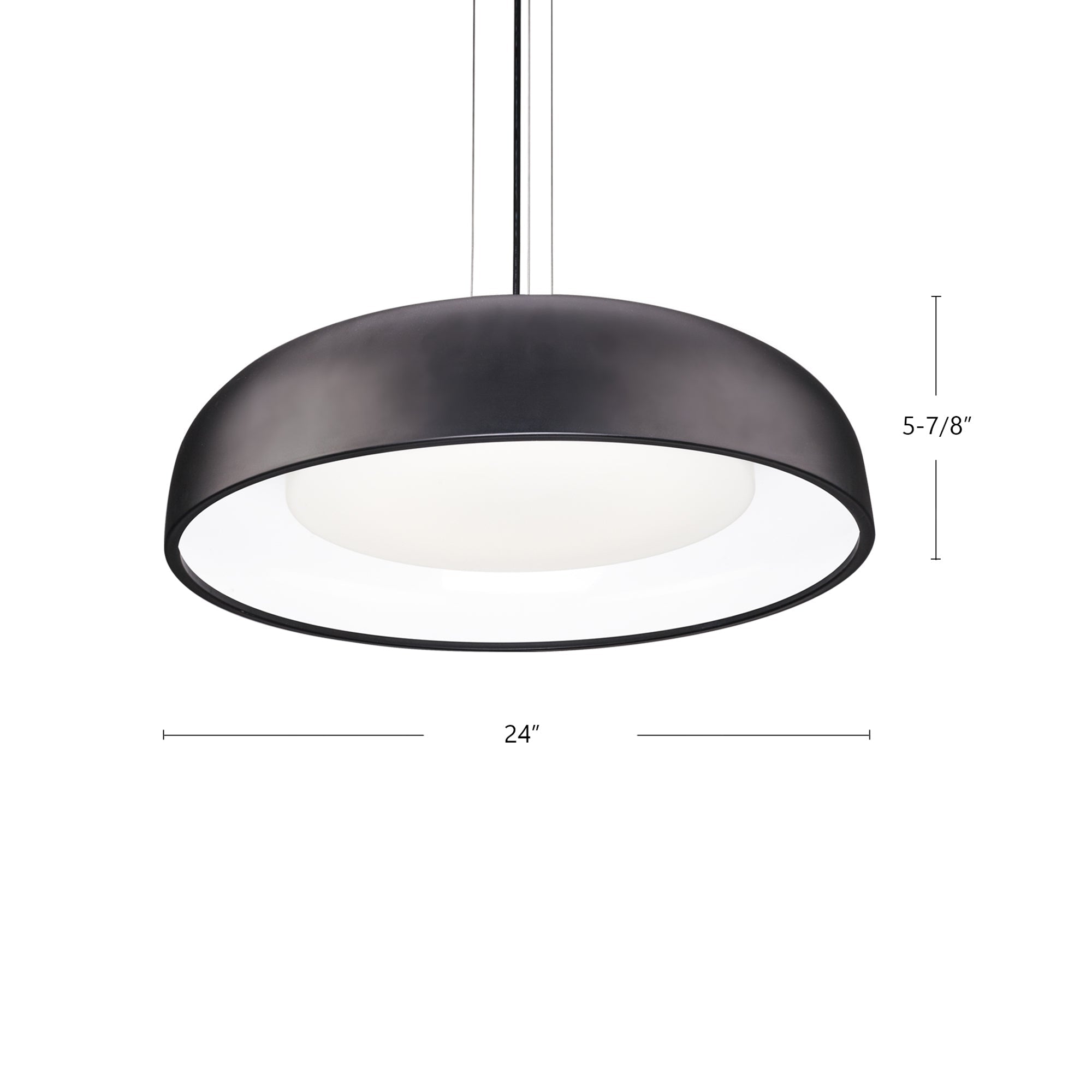 Beacon 24-in White LED Pendant