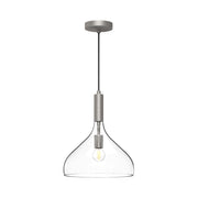 ALORA MOOD Lighting PD532312BNCL Pendant Light Fixture, UL Listed, Brushed Nickel/Clear Glass
