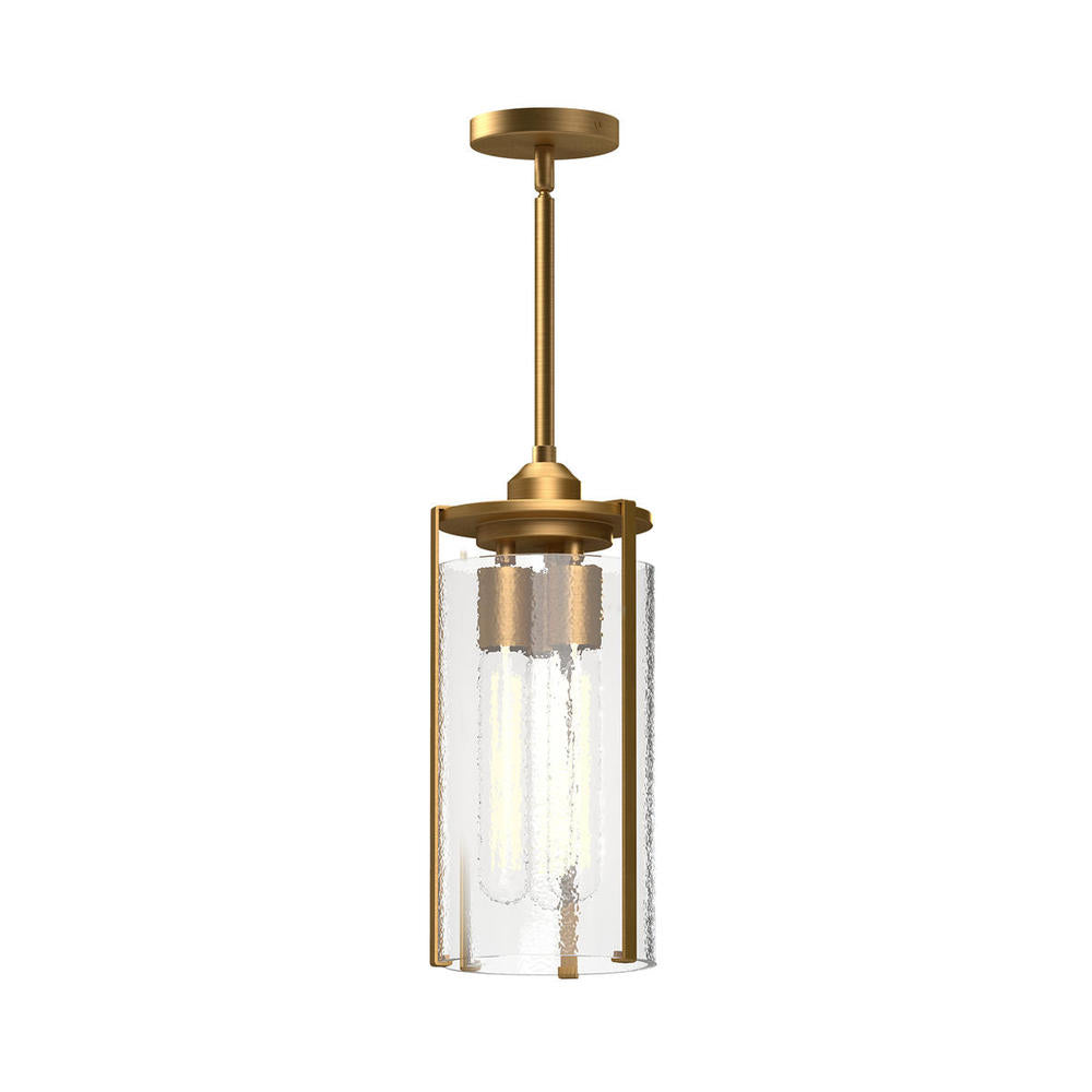 ALORA MOOD Lighting PD536005AGWC Pendant, 1 Light, Aged Gold/Clear Water Glass