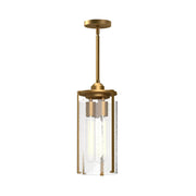 ALORA MOOD Lighting PD536005AGWC Pendant, 1 Light, Aged Gold/Clear Water Glass