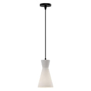 Alora Mood Lighting PD473706MBOP Pendant Light, UL Listed, Matte Black/Opal Glass