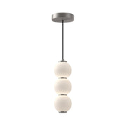 ALORA MOOD Lighting Bijou PD530313BNOP Pendant, LED, Brushed Nickel/Opal Matte Glass