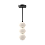 ALORA MOOD Lighting PD530313MBOP Pendant, 7-in LED, Matte Black/Opal Matte Glass