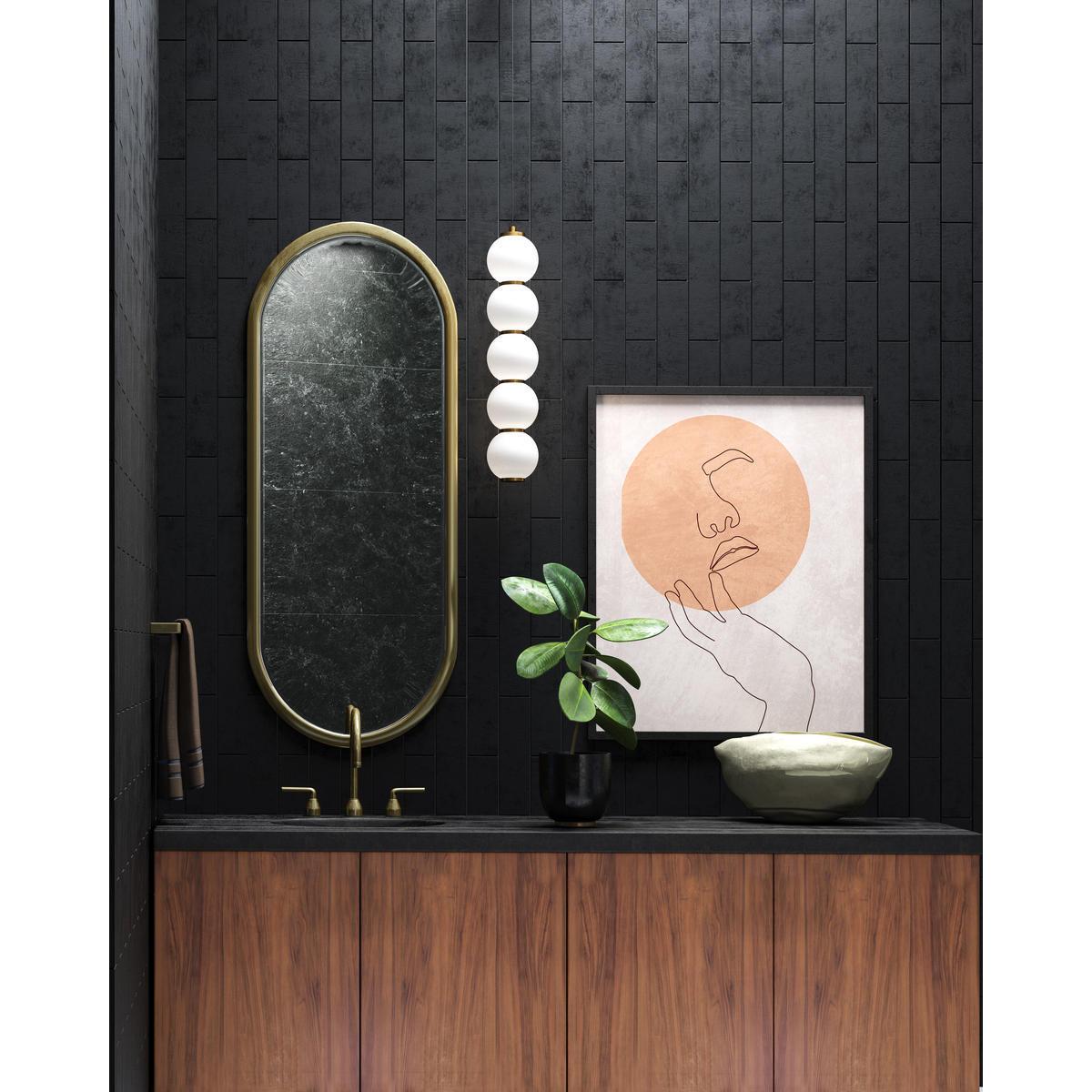 ALORA MOOD Lighting Bijou PD531515AGOP LED Pendant Fixture, UL Listed, Aged Gold/Opal Matte Glass