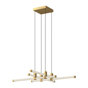 Kuzco Lighting CH23534-BG Blade 34-in LED Chandelier, UL Damp Rated, Brushed Gold