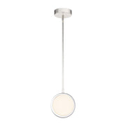 ALORA Lighting PD325106 Polished Nickel/Alabaster LED Pendant Light Fixture, UL Damp Rated, Polished Nickel/Alabaster
