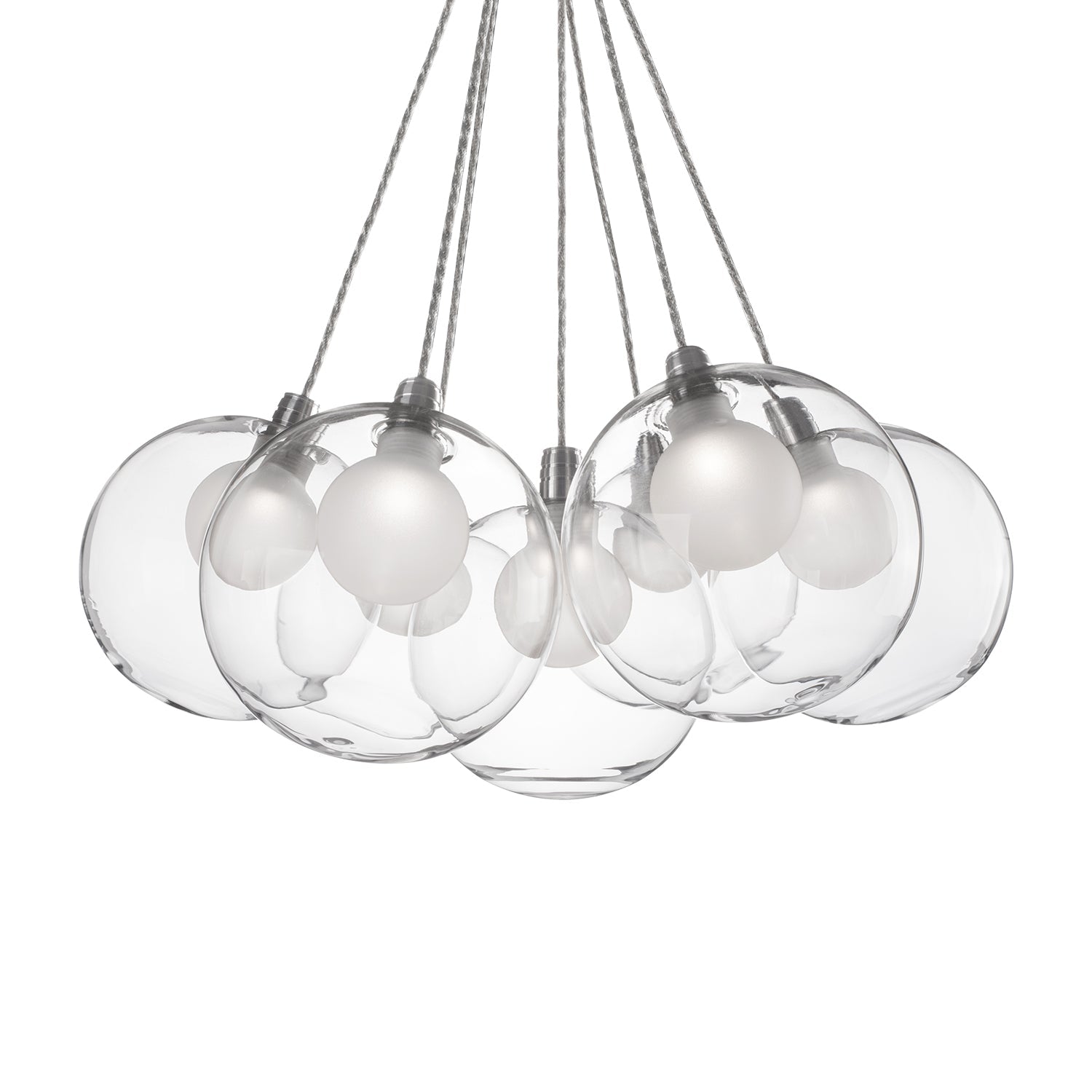 Bolla 17-in Chrome LED Chandeliers