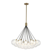 Kuzco Lighting CH3128-BG Bolla 28-in Chandelier, LED, Brushed Gold