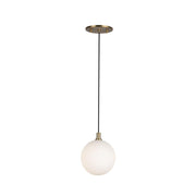 Kuzco Bolla PD3106-BG/OP Pendant Light Fixture, UL Listed, Brushed Gold/Opal Glass