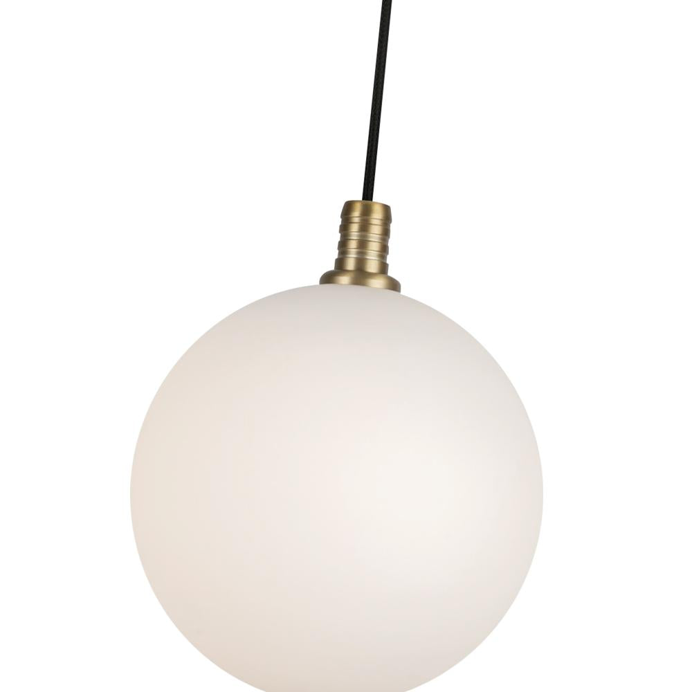 Kuzco Bolla PD3106-BG/OP Pendant Light Fixture, UL Listed, Brushed Gold/Opal Glass