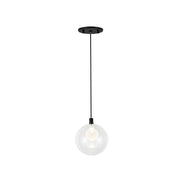 Kuzco PD3106-BK Bolla 5-in Black LED Pendant, UL Damp Rated, Black