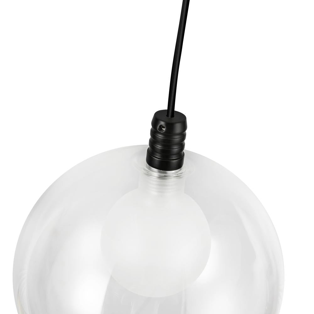 Kuzco PD3106-BK Bolla 5-in Black LED Pendant, UL Damp Rated, Black