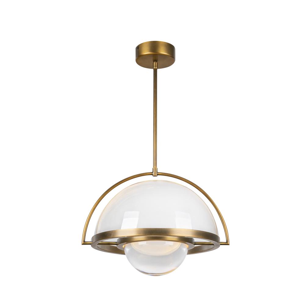 Kuzco Bowery PD20716-VB-UNV Pendant, 29W Watt, Vintage Brass