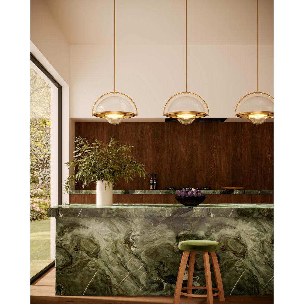 Kuzco Bowery PD20716-VB-UNV Pendant, 29W Watt, Vintage Brass