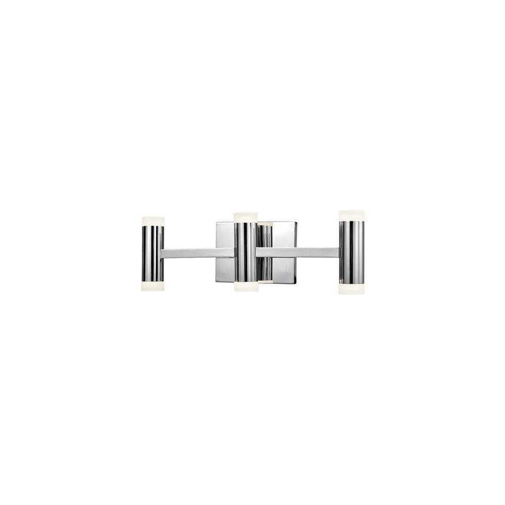 Kuzco Brazen VL16720-CH Vanity Light Fixture, UL Damp Rated, Chrome