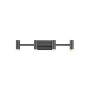 Kuzco Brazen VL16727-BK Vanity Light Fixture, UL Damp Rated, Black