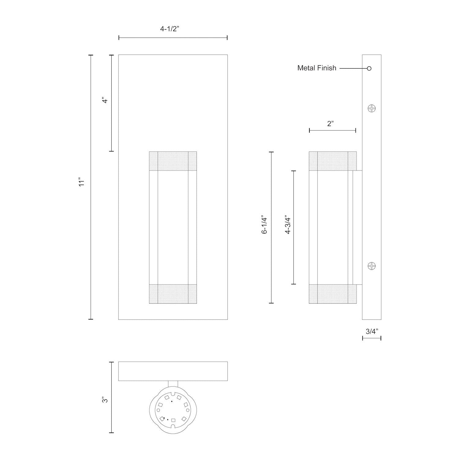 Brazen 5-in Chrome LED Wall Sconce