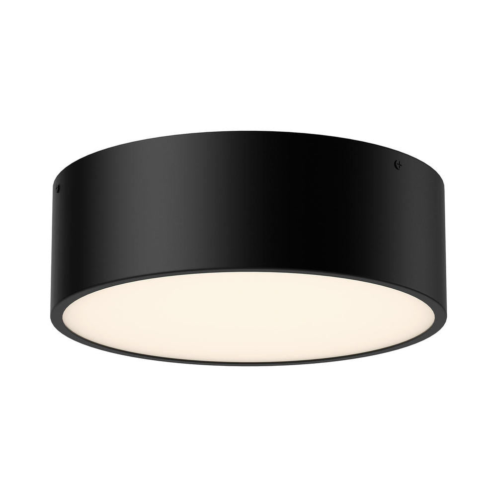 ALORA MOOD Lighting Brisbane FM556012MB Flush Mount, 2 Lights, Matte Black