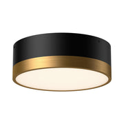 ALORA MOOD Lighting FM556212AGMB Flush Mount, 120W, Aged Gold/Matte Black