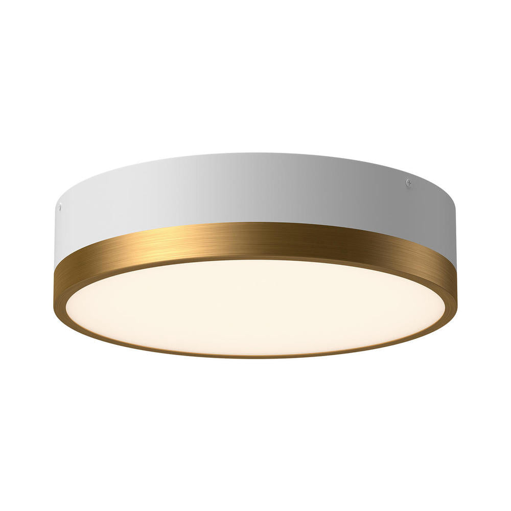 ALORA MOOD Lighting FM556216AGWH Flush Mount, Aged Gold/White
