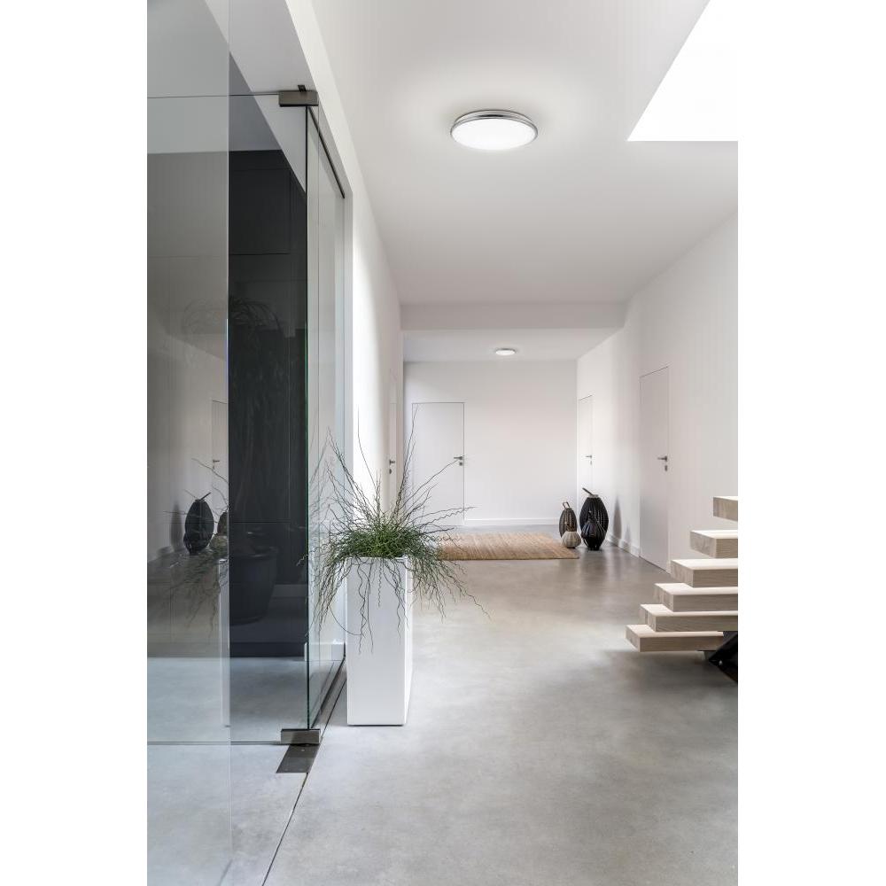 Kuzco Brook FM43315-CH-5CCT Flush Mount, UL Damp Rated, Chrome