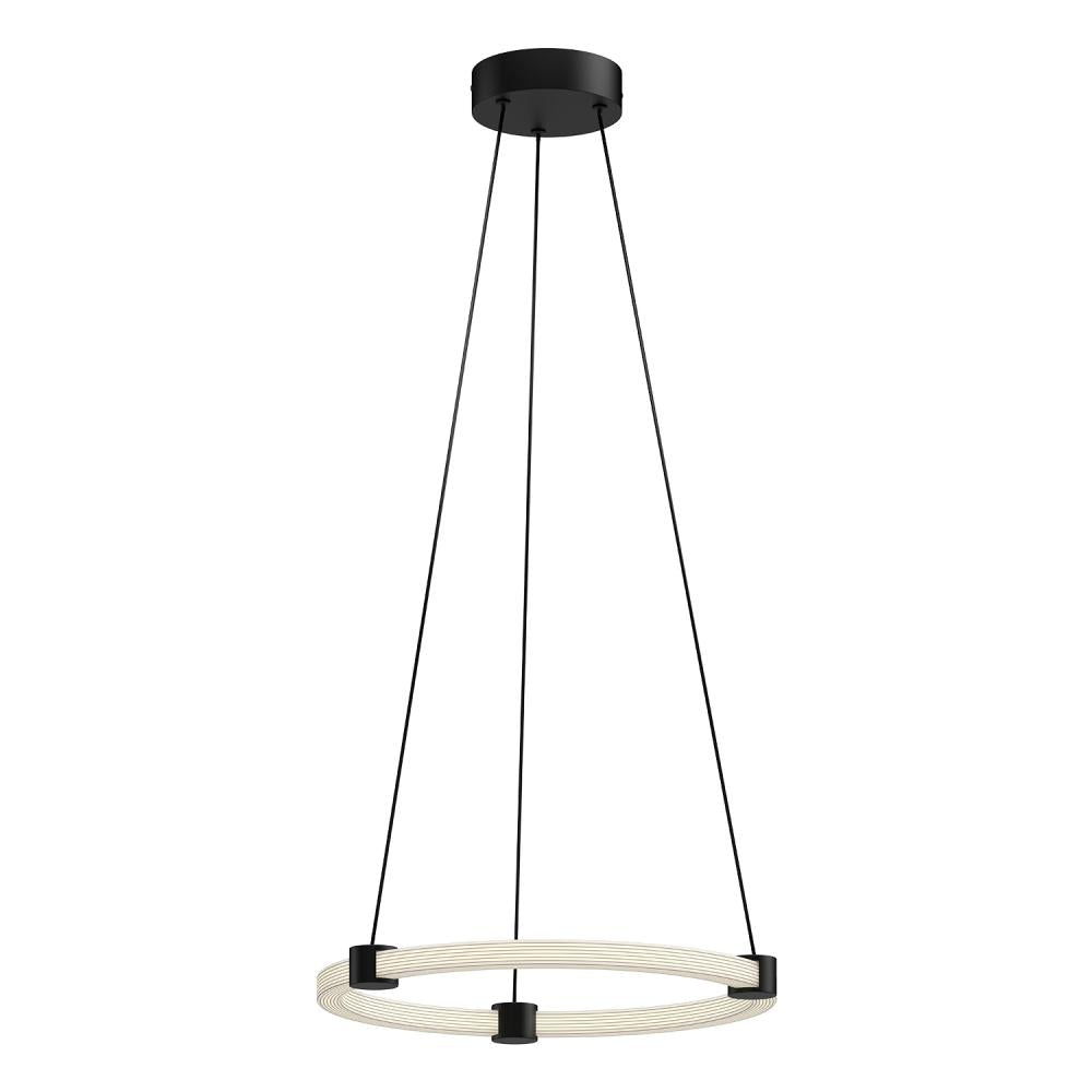 Kuzco PD24716-BK Pendant, 22W Watt, Adjustable Rings, Black