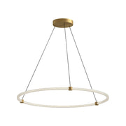 Kuzco PD24748-BG Bruni 40-in Pendant Light Fixture, UL Damp Rated, Brushed Gold