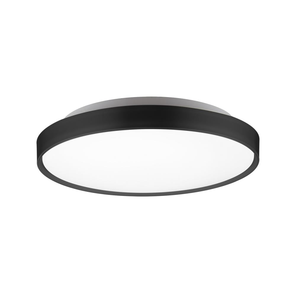 Kuzco FM43518-BK-5CCT Flush Mount Light Fixture, LED, Black