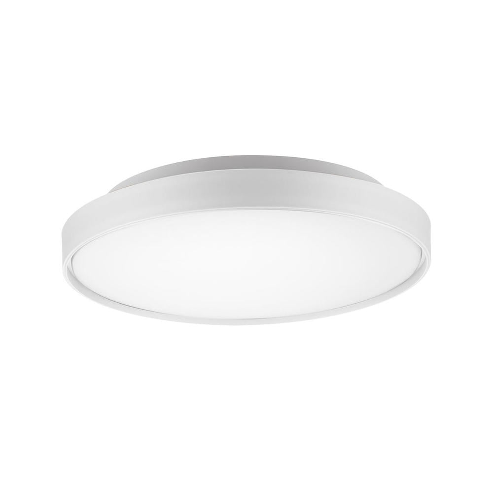Kuzco Brunswick FM43518-WH Flush Mount Light Fixture, UL Listed, White