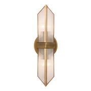 ALORA Lighting Cairo WV332815VBCR Wall/Vanity Light Fixture, UL Damp Rated, Vintage Brass