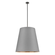 ALORA Lighting PD311030UBGG Pendant Light Fixture, UL Damp Rated, Gray Linen with Gold Interior