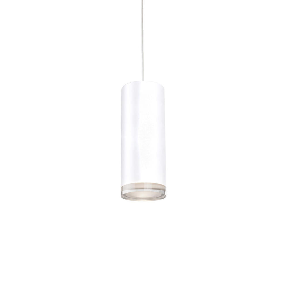 Kuzco Lighting 401431WH-LED Pendant, 9W LED, Cylinder Shape, White