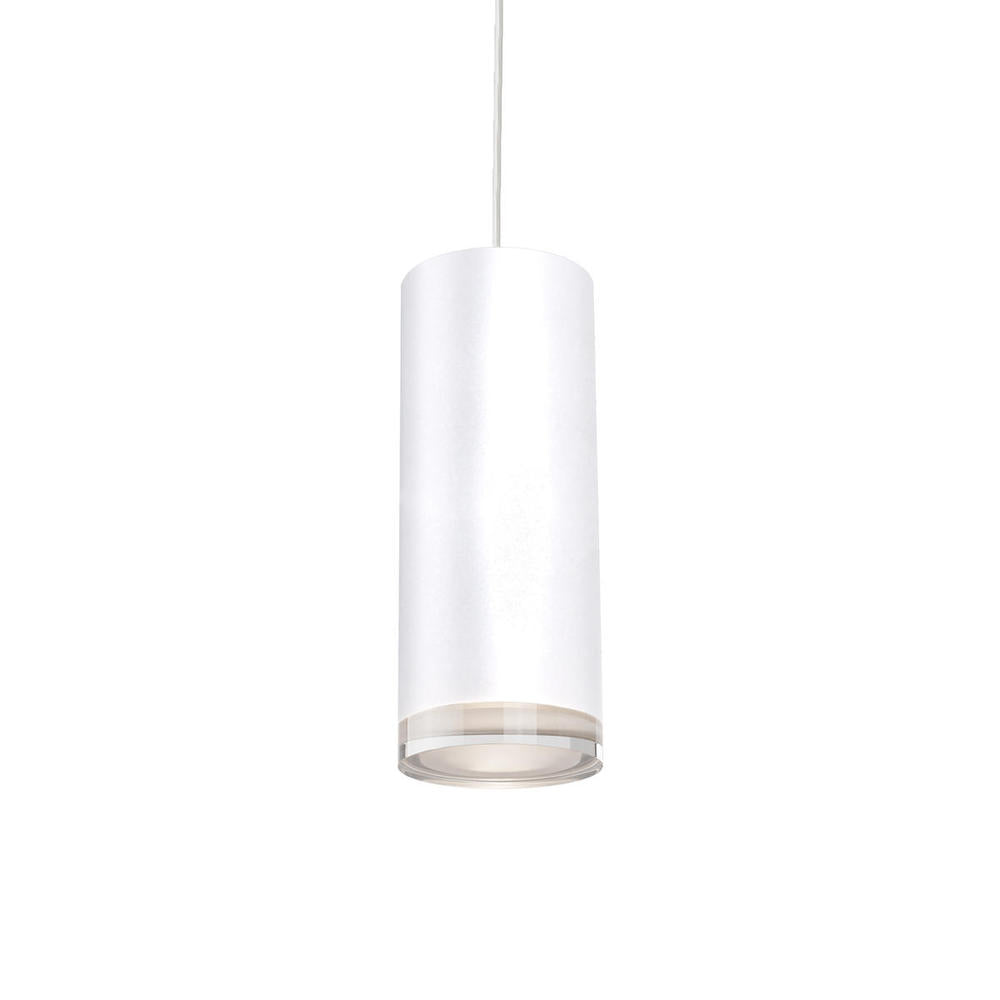 Kuzco Lighting 401432WH-LED Pendant, LED Pendant Light Fixture, Cylinder Shaped, White