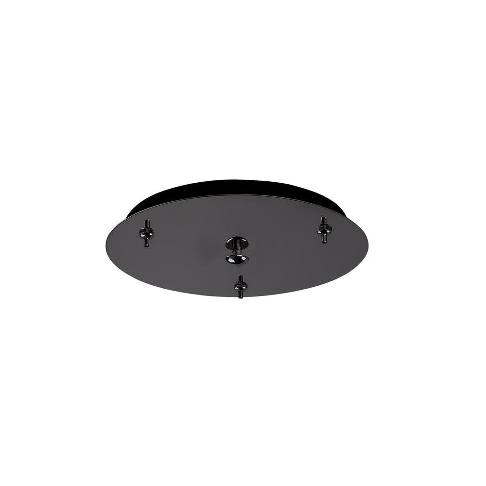 Kuzco CNP03AC-BC Canopy Light Fixture, LED Canopy System, Black Chrome