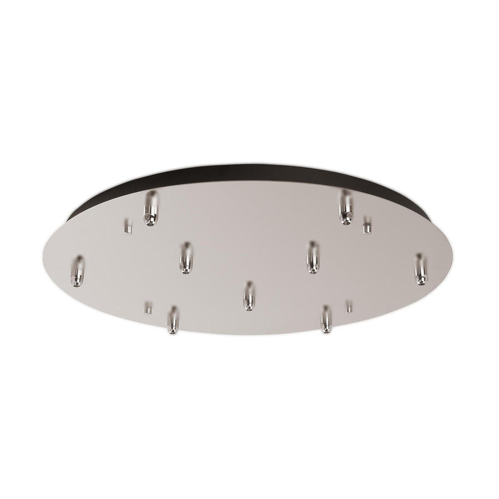 Kuzco Lighting CNP09AC-BN Canopy Light Fixture, UL Damp Rated, Brushed Nickel