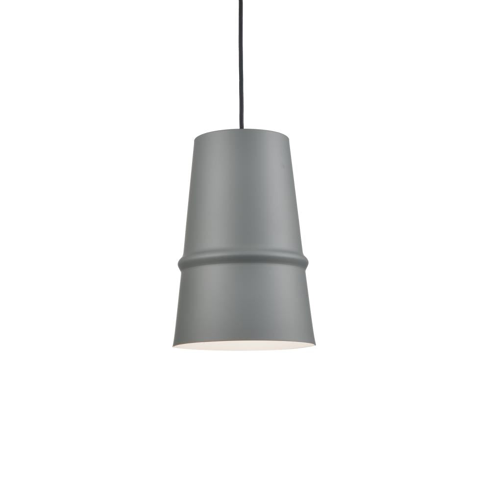 Kuzco 492208-GY Pendant, 1 Light, Powder-Coated, Gray