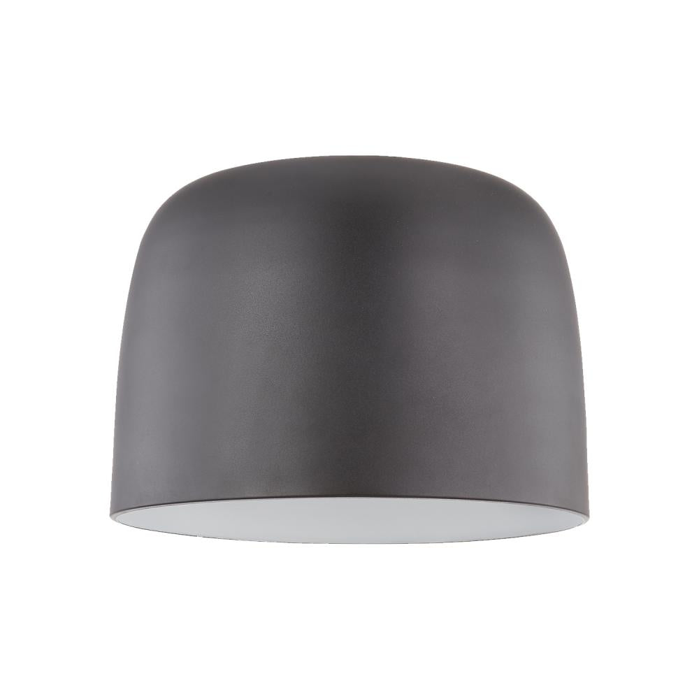 Kuzco Cayne FM44912-BK/WH Flush Mount Light Fixture, UL Listed, Black/White